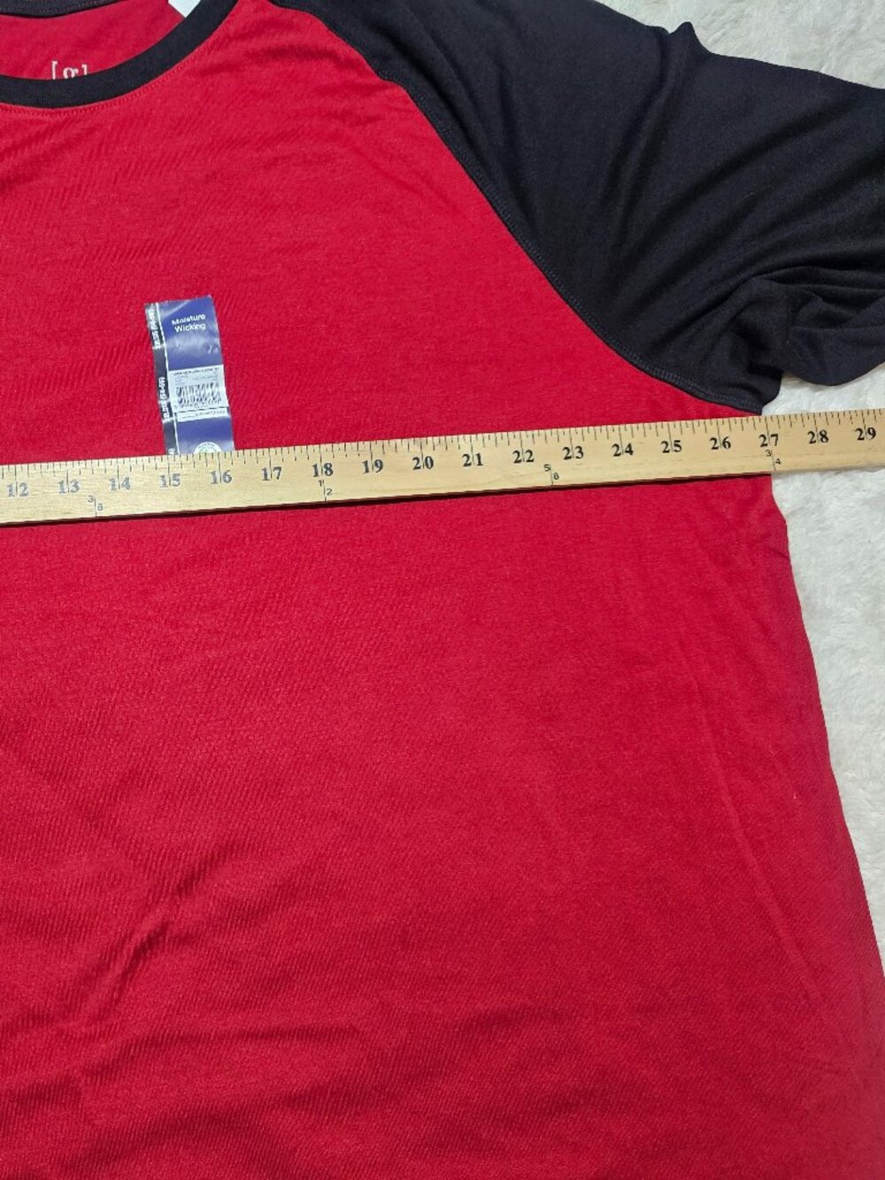 George Men's Moisture Wicking Crew Neck Long Sleeve Tee XXXL - Picture 3 of 6